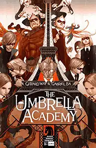 Book cover for The Umbrella Academy by Gerard Way and Gabriel Ba
