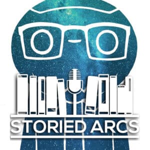Cover art from Eight Billion Genies with the Storied Arcs podcast logo overlayed